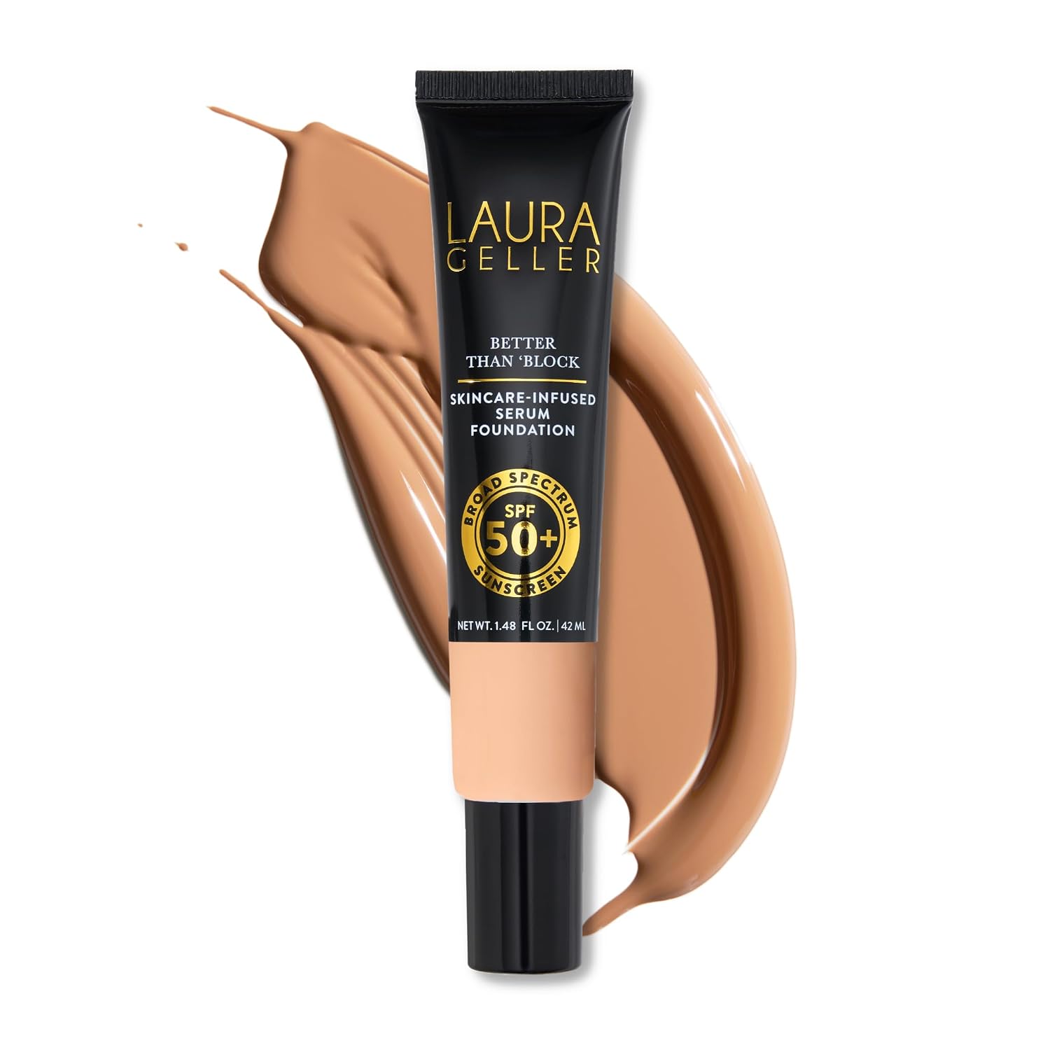 LAURA GELLER Better Than Block Skincare-Foundation SPF 50+, 03 Medium